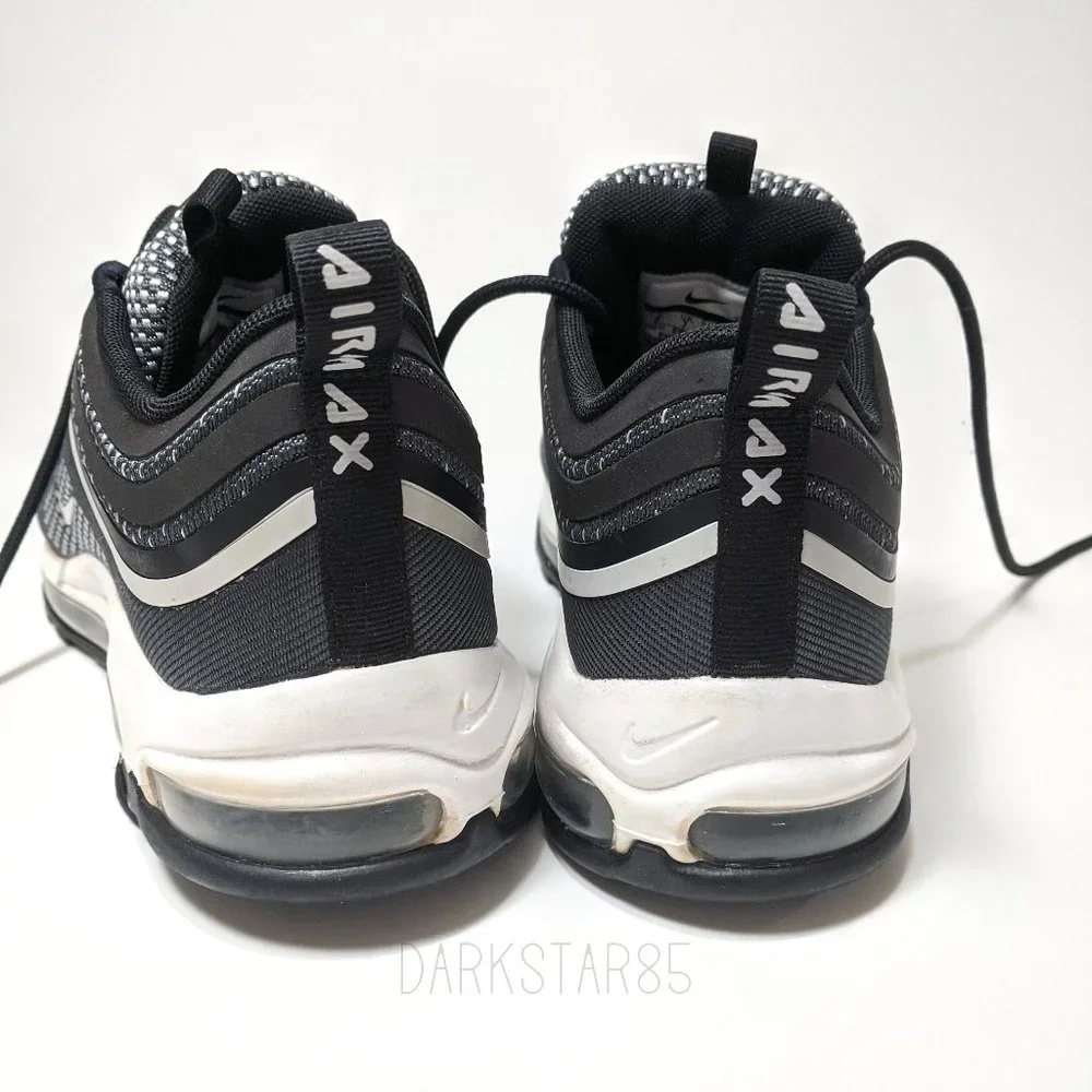 Nike Air Max 97 Black, White, Pure Platinum, & Anthracite Men's Sneakers 2017 - Picture 6 of 10